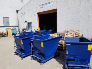 photo of self dump hoppers made in Canada by JT Fabrication